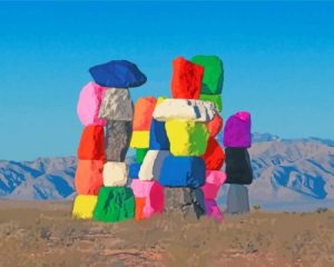 Colorful Rocks Las Vegas Paint By Numbers