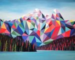 Colorful Mountains Paint By Number