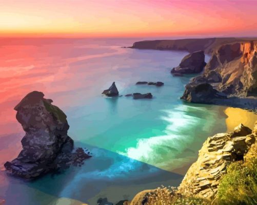 Cornwall Seascape Paint By Number