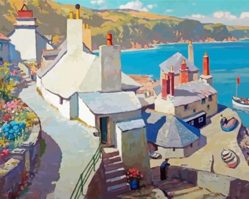 Cornwall Houses Paint By Number