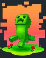 Creeper Minecraft Game Paint By Numbers