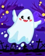 Baby Halloween Ghost Paint By Numbers