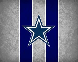 Dallas Cowboys Flag Paint By Number