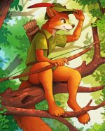 Disney Robin Hood Paint By Numbers