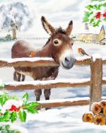 Donkey And Robins Paint By Number