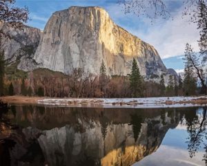 El Capitan Water Reflection Paint By Number