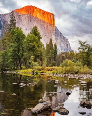 El Capitan At Sunset Paint By Number