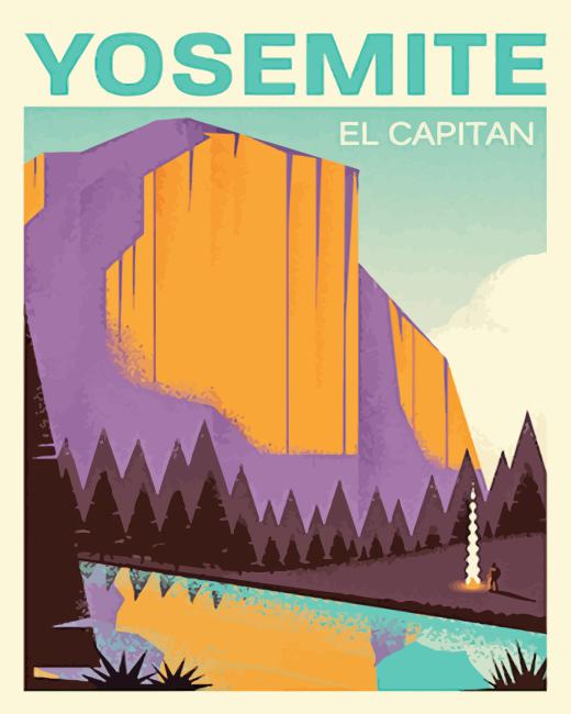 El Capitan Poster Paint By Number
