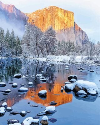 El Capitan Winter Paint By Number