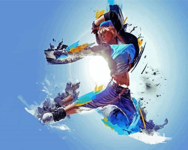 Female Hip Hop Dancer Paint By Numbers