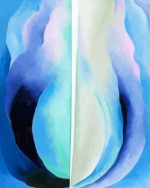 Abstraction Blue paint by numbers