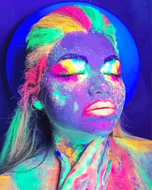 Glow In The Dark Woman Paint By Numbers