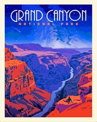 Grand Canyon Poster Paint By Number