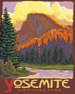 Half Dome Yosemite Poster Paint By Numbers