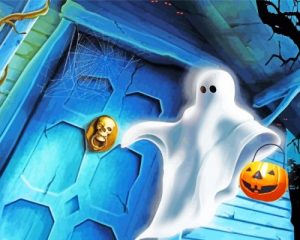 Halloween Ghost Paint By Numbers