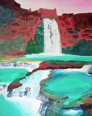 Havasu Falls Art Paint By Number