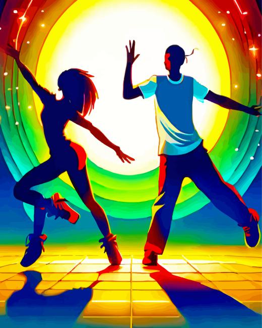 Hip Hop Dancers paint by numbers