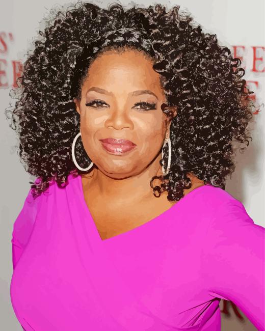 Host Oprah Winfrey paint by numbers
