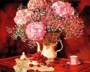 Hydrangea Still Life Paint By Number