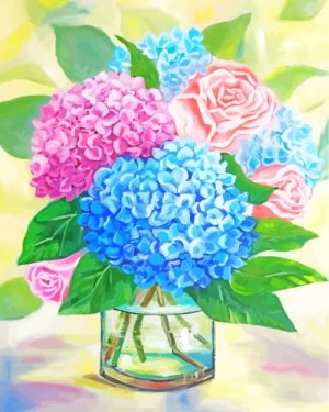 Hydrangea Bouquet Art Paint By Number