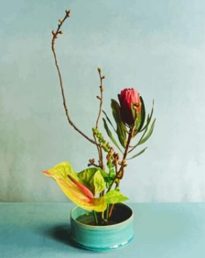 Ikebana Protea Paint By Numbers