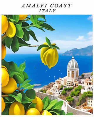 Italy Amalfi Coast Poster Paint By Numbers