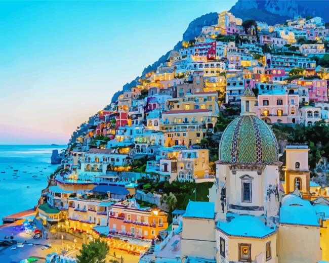 Italy Amalfi Coast Paint By Numbers