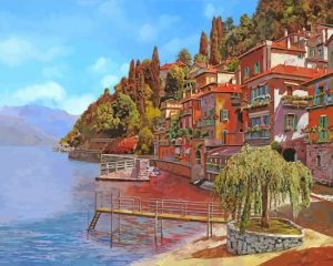Italy Como Lake Art paint By Numbers