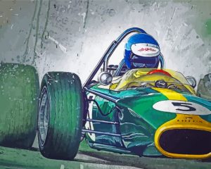 Jim Clark F1 Art Paint By Number
