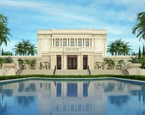 Lds Mesa Temple Paint By Numbers