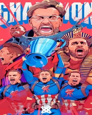 Liverpool Club Team Paint By Numbers