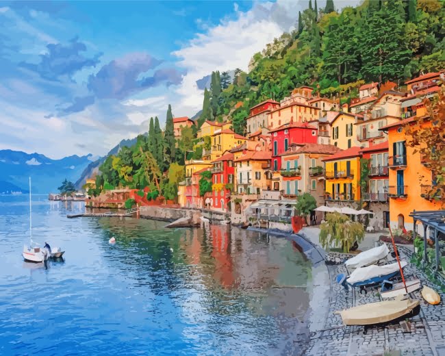 Lake Como Bellagio Paint By Numbers