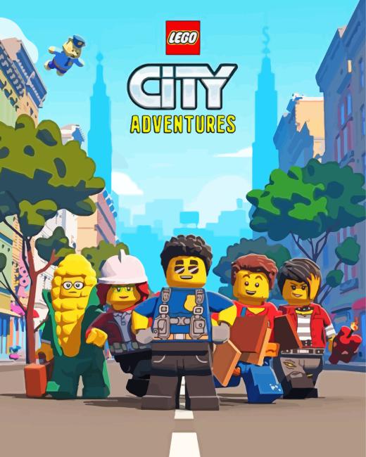 Lego City Adventures paint by numbers