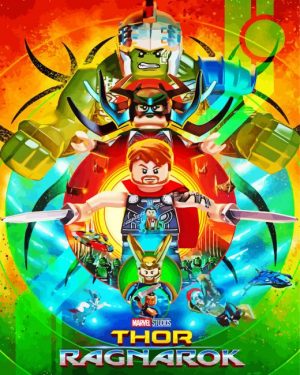 Lego Thor Ragnarock paint by number