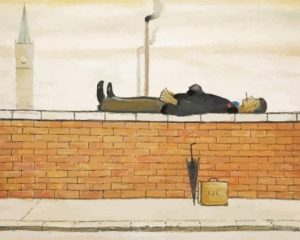 Man Lying On A Wall Paint By Numbers
