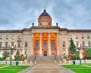 Manitoba Legislative Building Winnipeg paint by numbers