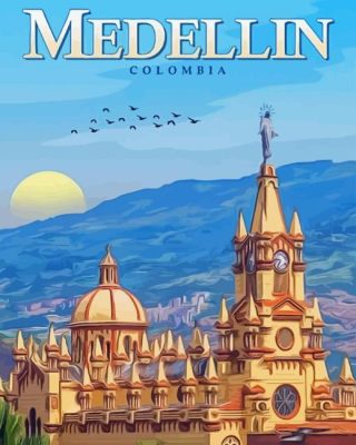 Medellin Colombia Paint By Number