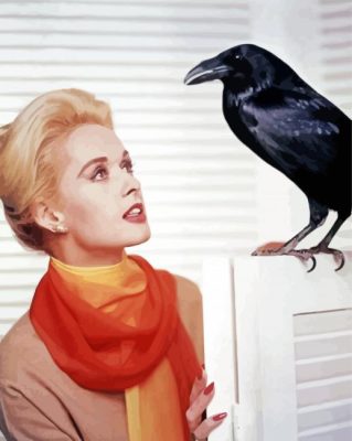 Melanie Daniels And Crow Paint By Number