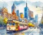 Melbourne Australia Art Paint By Numbers