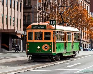 Melbourne Tram Paint By Numbers