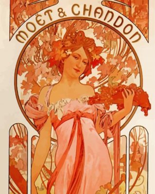 Moet And Chandon White Star Paint By numbers