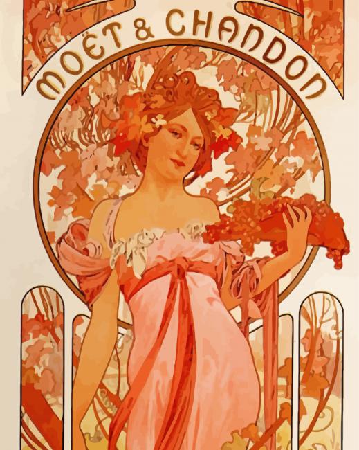 Moet And Chandon White Star Paint By numbers