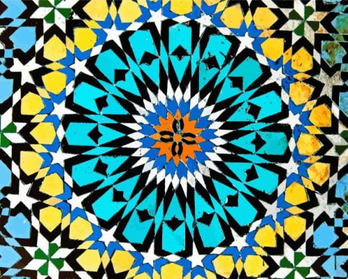 Moroccan Mosaic paint by number
