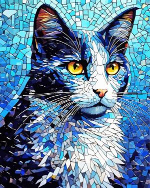 Mosaic Cat paint by number