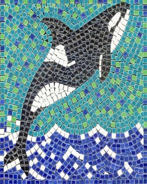 Mosaic Orca paint by number