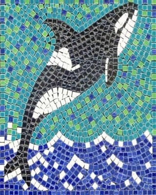 Mosaic Orca paint by number