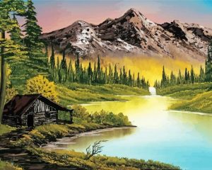 Mountain Retreat Bob Ross Paint By Number