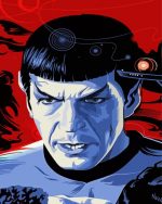 Mr Spock Star Trek Illustration Paint By Number