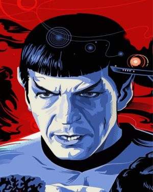 Mr Spock Star Trek Illustration Paint By Number