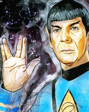 Mr Spock Vulcan Art Paint By Number